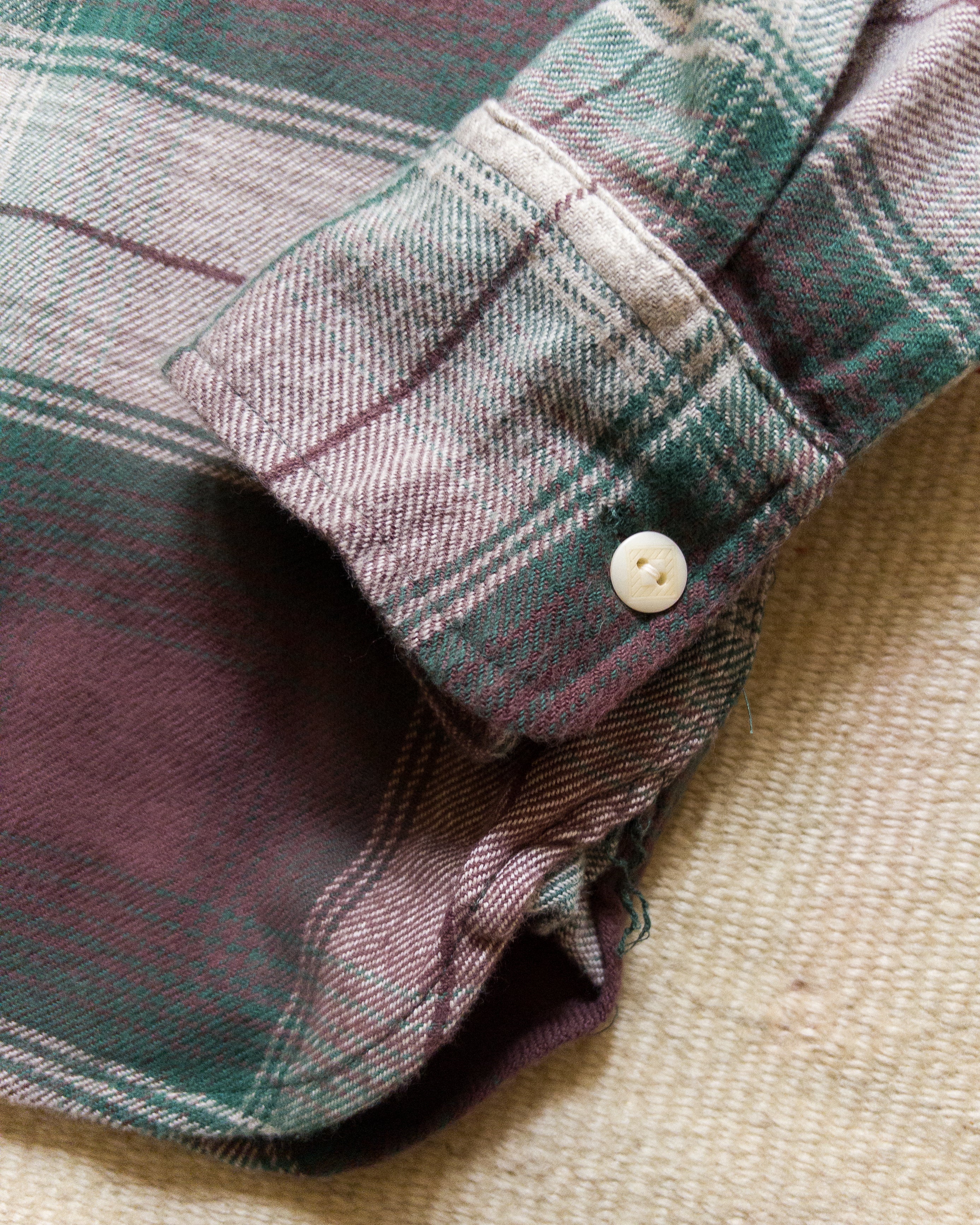 Washed Flannel Workshirt - Grizzly Shadow Plaid - Image 4