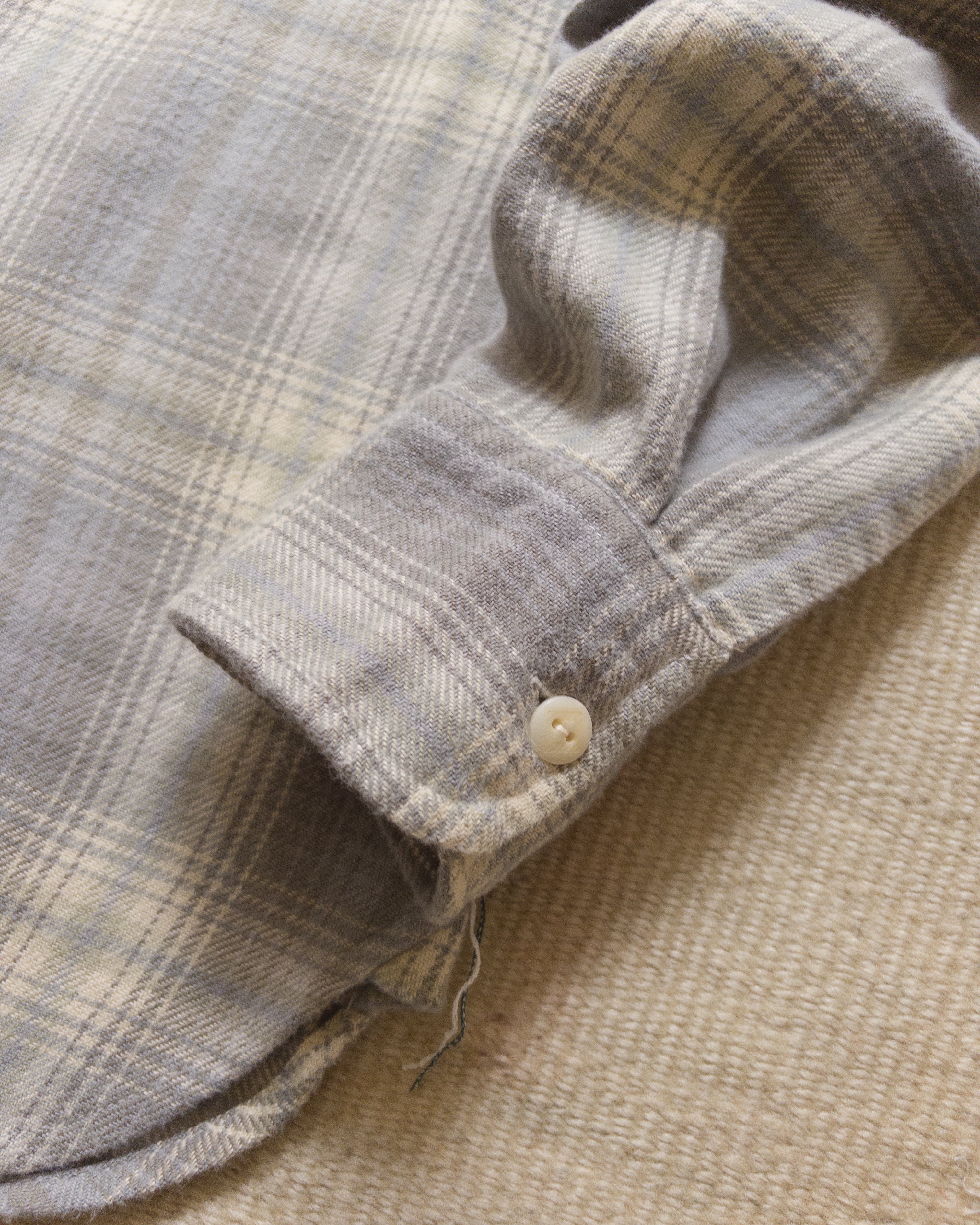 Washed Flannel Workshirt - Late Frost - Image 4