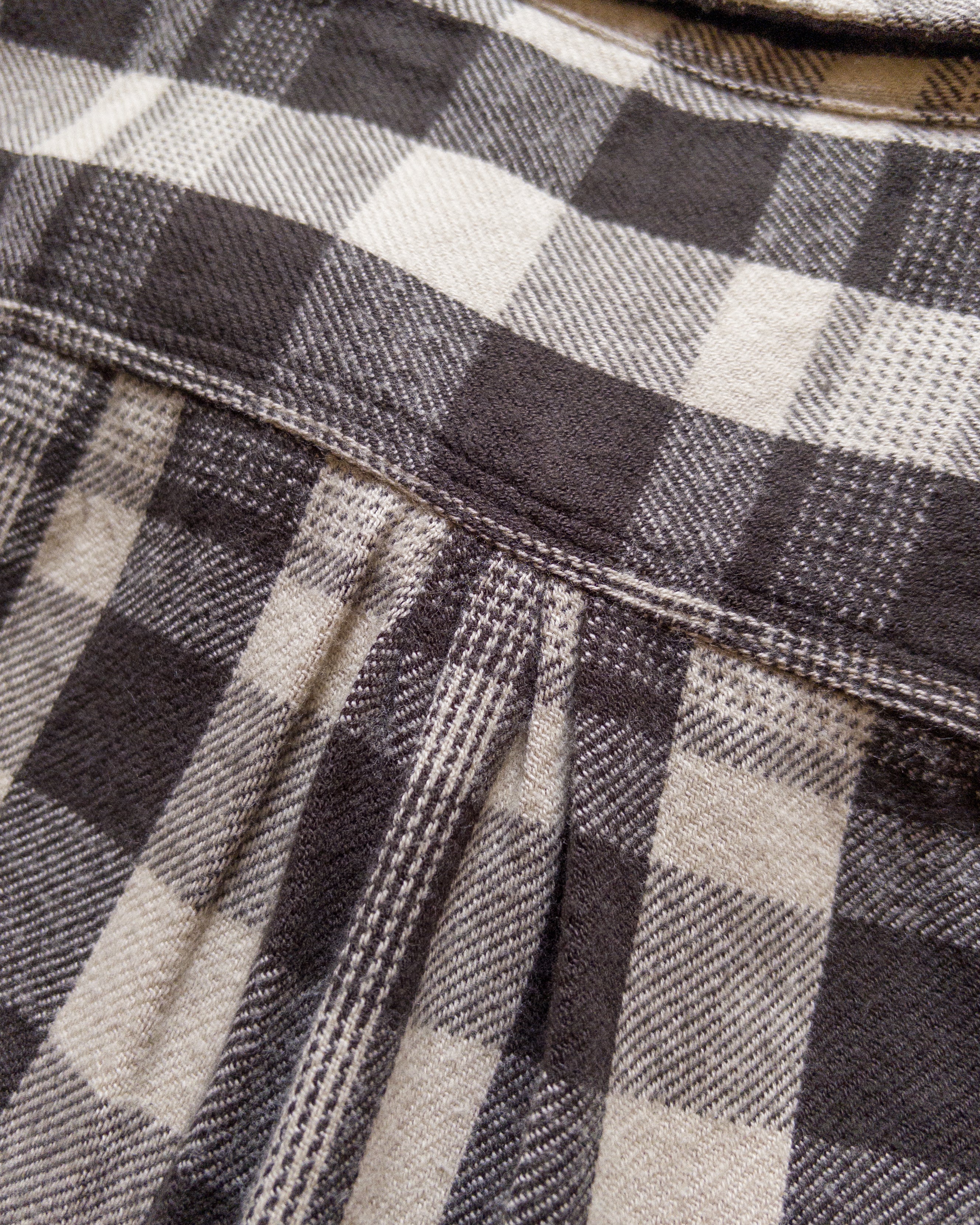 Washed Flannel Workshirt - Night Pitch - Image 5