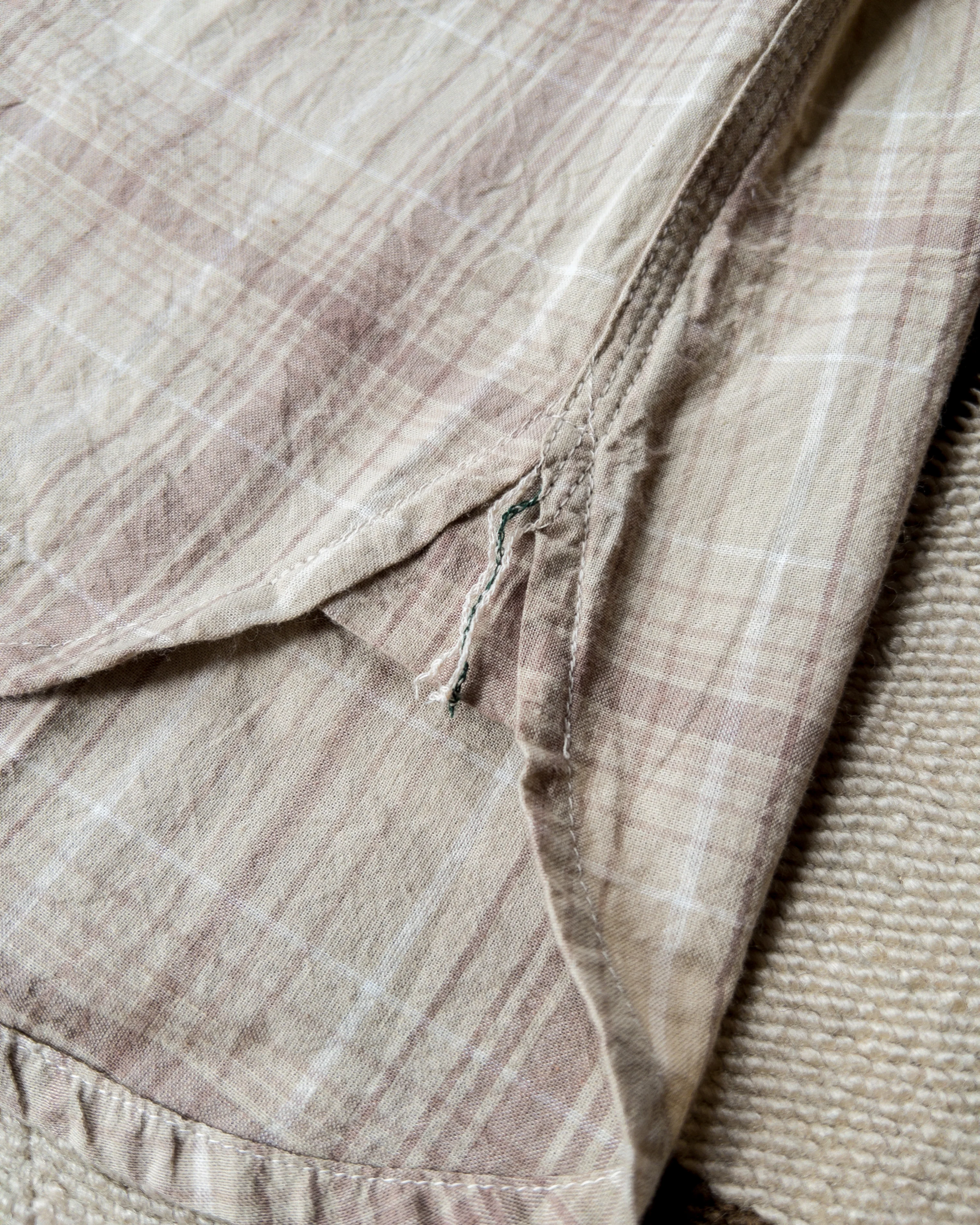 Washed Madras Workshirt - Earthtone Plaid - Image 4