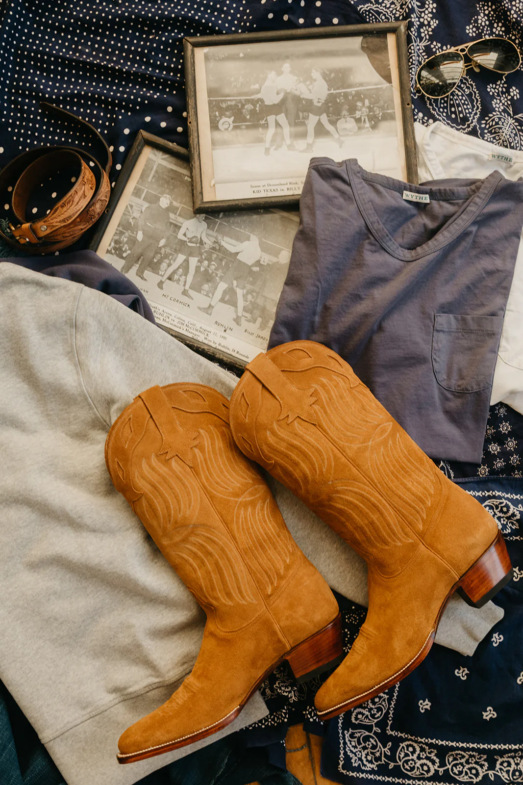 Women's Snuff Suede Western Boots - 50% PREORDER DEPOSIT - Image 5